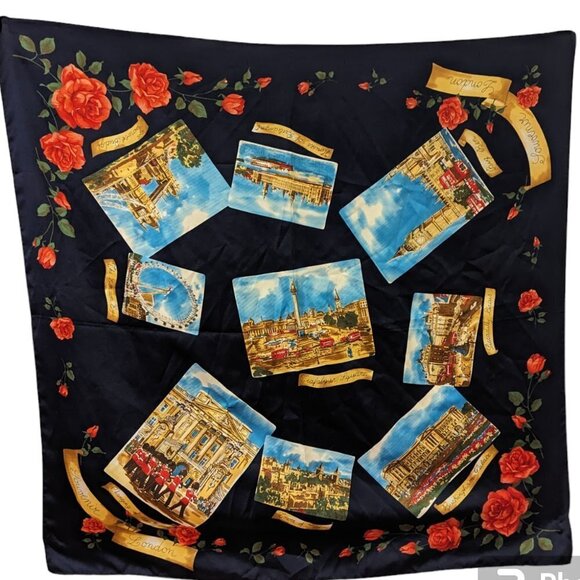 London Art of the Scarf by The Rack Nordstrom Buckingham Piccadilly Big Ben UK - Picture 1 of 9
